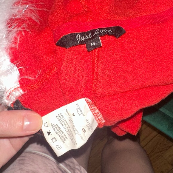 Just Love Santa Onesie Adult UNISEX Medium Oversized Pajama Costume PJ - Picture 4 of 5